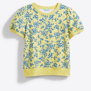 Draper James Natalie Short Sleeve Sweatshirt in Cherry Blossom